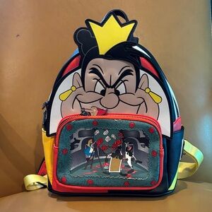Loungefly Queen of Hearts Multicolor Mini Backpack - Alice in Wonderland